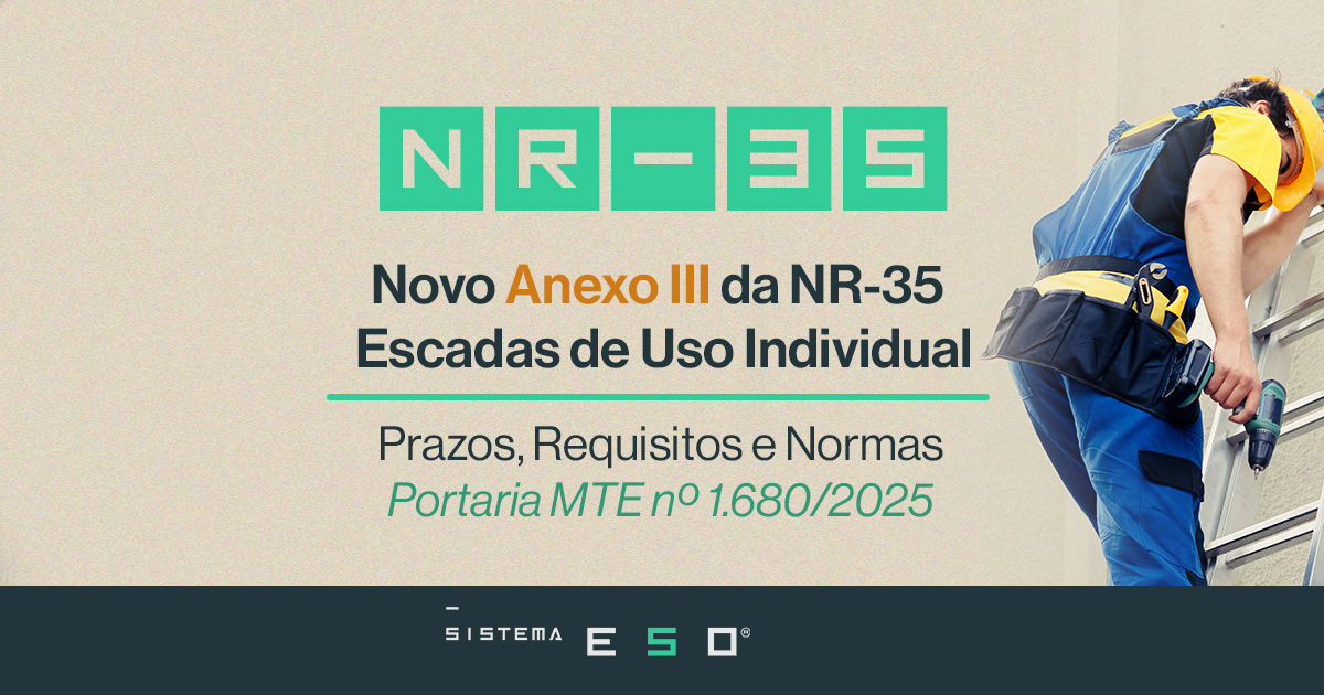 Anexo III da NR-35 explicado: escadas de uso individual, prazos e requisitos (Portaria MTE nº 1.680/2025)