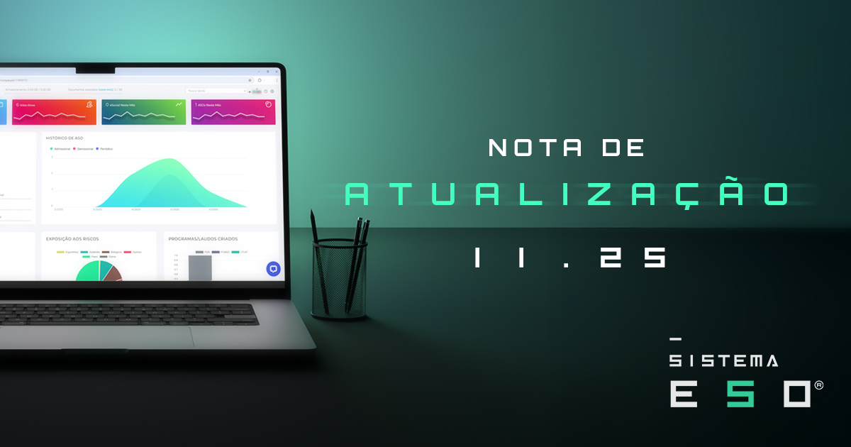 Sistema ESO: Confira a nota de atualização 11/2025
