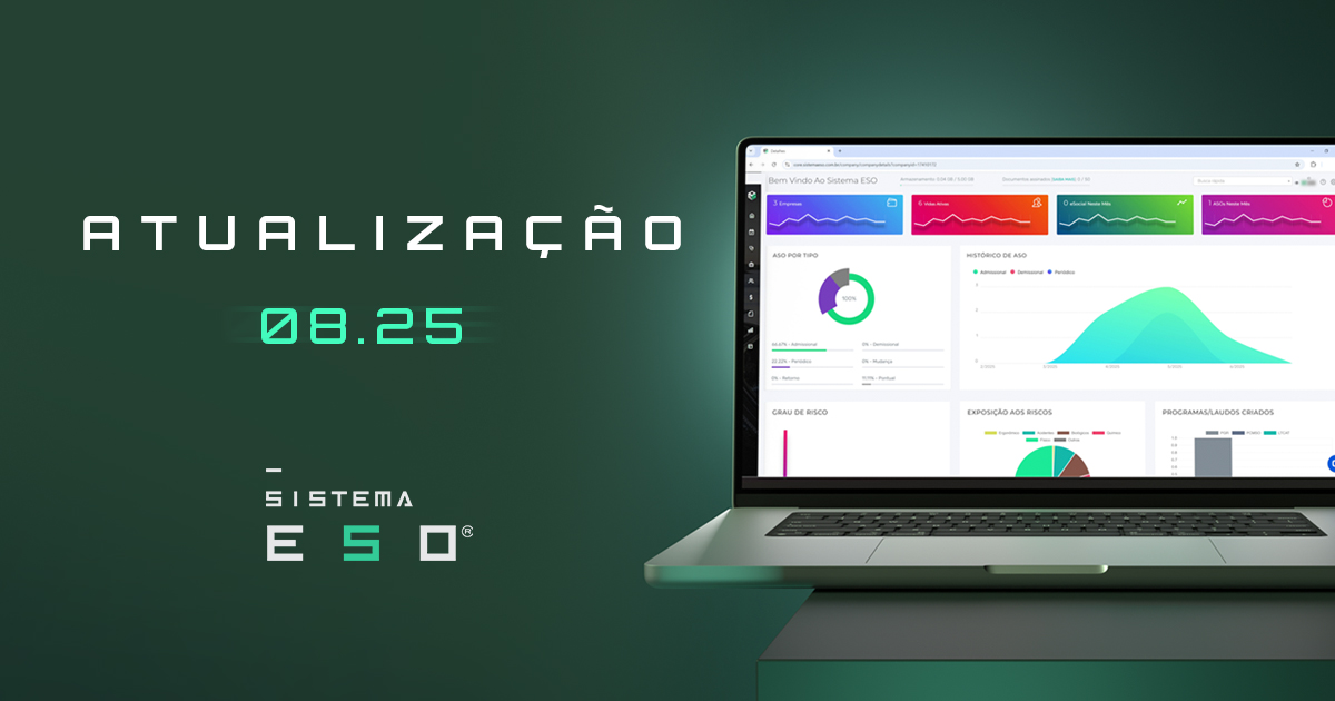 Sistema ESO: Confira a nota de atualização 08/2025